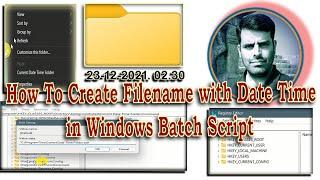 How To Create Filename with Date Time in Windows Batch Script