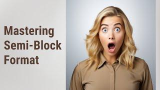 Mastering Semi-Block Letter Format A Key to Effective Communication