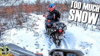 KLR 650 Winter Single Track