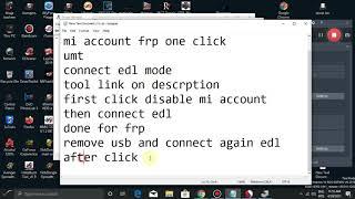 redmi m1806e7ti note 6 pro mi account frp remove one click umt