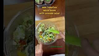 mini tomatoes mixed beans avocado salad@mommymoonishi5540