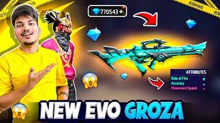 Free Fire I Got New Evo Groza Gun Skin Double Rate Of  Fire In 0 Diamonds -Garena Free Fire