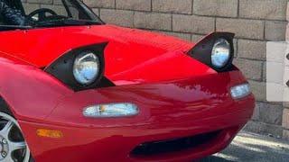 TESLA PAINT VS A 22 YEAR OLD MAZDA MIATA