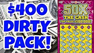  I PLAYED $400 IN 50X THE CASH LOTTERY SCRATCH OFF TICKETS FROM WALMART AND SUNOCO #scratchers