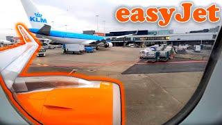 4K 60FPS easyJet Airbus A320Neo  Manchester - Amsterdam January 2024