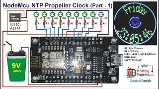 NodeMcu NTP Propeller Clock - Part 1
