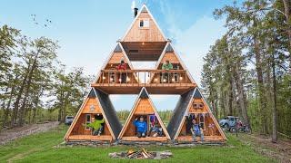 OVERNIGHT CHALLENGE IN 6 MICRO A-FRAME CABINS