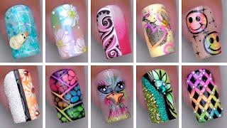 Simple Nail Art Tutorial 2024  Perfect 3D & Cute Nails Art Design  Nails Inspiration