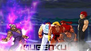Ogre Akuma vs Shin Ryu Evil Ryu Evil Ken Yujiro Hanma. Street Fighter MUGEN Multiverse
