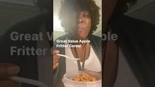 #walmart #greatvalue #applefritter #cereal #fyp