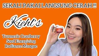 MASKER WAJAH SEKALI PAKAI LANGSUNG CERAH — KIEHL’S TURMERIC CRANBERRY MASQUE