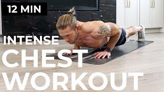 INTENSE CHEST WORKOUT AT HOME  12 MIN PUSH UP WORKOUT  30 DAY PUSH UP CHALLENGE