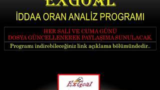 İYMS TAHMİNLERİNDE YÜKSEK BAŞARILI SONUÇLAR VEREN EXGOAL EXCEL İDDAA ORAN ANALİZ PROGRAMI