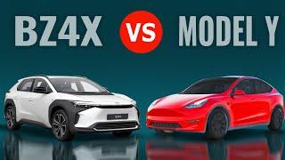 Toyota BZ4X v Tesla MODEL Y  in 5 min 