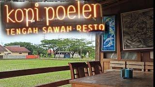 Makan Enak Di Tengah Sawah  Kopi Poelen Tempat Ngopi Hits Di Cirebon  Kuliner Cirebon