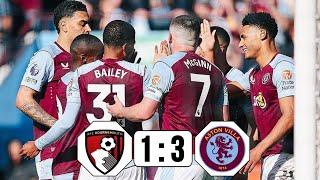 aston villa vs bournemouth 1-3 highlights premier league