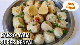 RESEP BAKSO AYAM KENYAL ENAK ALA PEDAGANG