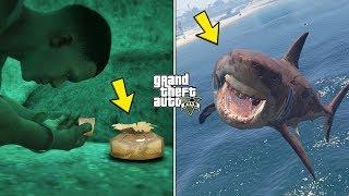 Playing as Megalodon Shark in GTA 5 Golden Peyote Location