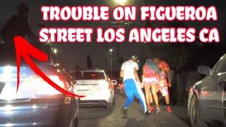 This CANT Be Los Angeles Worlds Oldest Profession is Thriving - Figueora Street LA California 4K