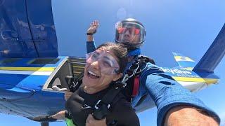 My first time skydiving 15000 feet
