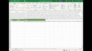 How to show all text in an Excel cell