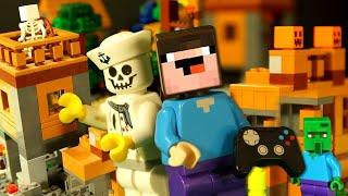 ВЫЖИВАНИЕ и САМОДЕЛКА Лего Майнкрафт НУБик и Борька - LEGO Minecraft Анимация