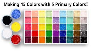 Making 45 Colors with Only 5 Primary Colors
