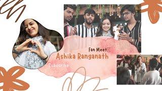 Fan meet Ashika Ranganath birthday with fans  birthday celebrations