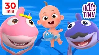 Baby Shark Best Kids Songs Collection  30 min  Hello Tiny Nursery Rhymes for Kids