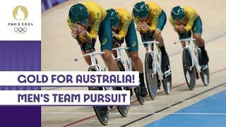 Australian Quartet Strike Gold  Mens Team Pursuit  #Paris2024 Highlights