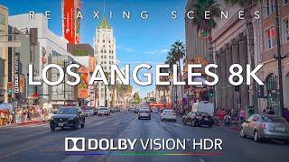 Driving Los Angeles 8K HDR Dolby Vision - Bel Air to Downtown LA Los Santos