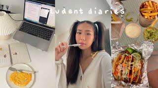 Student Diaries  study vlog a whole day on class information systems major & home cooking