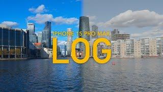 iPhone 15 Pro Max - Apple ProRes LOG 24fps