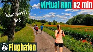 2022 Airport Run  Running Video for treadmill workout  Zürilauf Cup Virtual Run #24 Switzerland