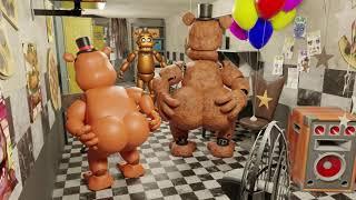 Withered Freddy teachs his son Toy Freddy how to fart