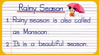 Rainy Season Essay In English 10 Lines  Essay On Rainy Season  10 Lines On Rainy Season In English