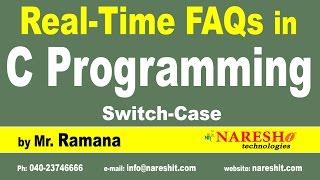 Switch-Case  C Technical Interview Questions and Answers  Mr. Ramana