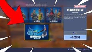 FORTNITE PLAYGROUND V2 GAMEPLAY NEW PLAYGROUND V2 LIMITED TIME MODE