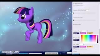 Making Twilight Sparkle In 3D Pony Creator