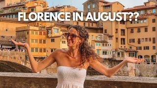 Florence in August Walking the Streets during Ferragosto Weekend in Italy 