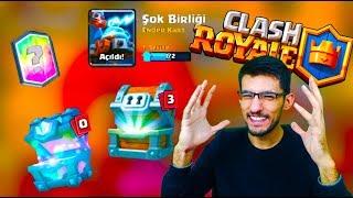 ŞOK BİRLİĞİ ÇIKIYOR EFSANEVİ SANDIK VE DEV SANDIK AÇILIMI CLASH ROYALE