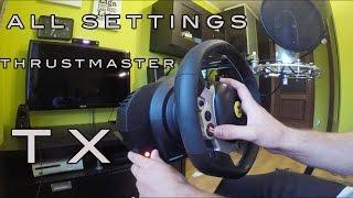 Thrustmaster TX Settings DOR Wheel Rotation and all that stuff