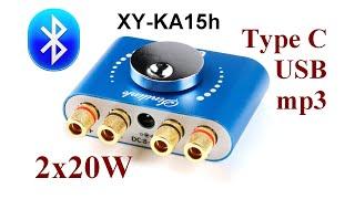 Усилитель с блютуз и mp3 плеером XY-KA15h за 8$