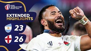 England victorious in bronze final  Argentina v England  Rugby World Cup 2023 Extended Highlights