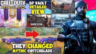 Different Mythic Switchblade?  BP Vault Detailed Look  Season 10 Leaks  COD Mobile  CODM