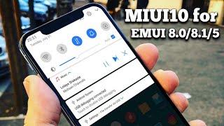 SubEMUI ME-UI10 Pro EMUI 8.18.05.X-How to Install MIUI 10 in any Huawei Honor devices?