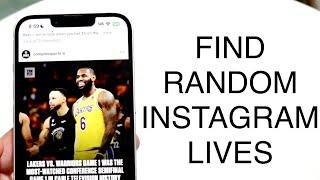 How To Find Instagram Live Videos 2023