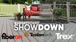 Budget Composite SHOWDOWN Trex vs TimberTech vs Fiberon  DECK SHOP SHORTS