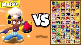 Maisie vs Every Brawler  Maise 1v1 The Rescue Brawl Stars