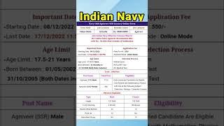 navy ssr new vacancy 2023 #shorts #viral #latest